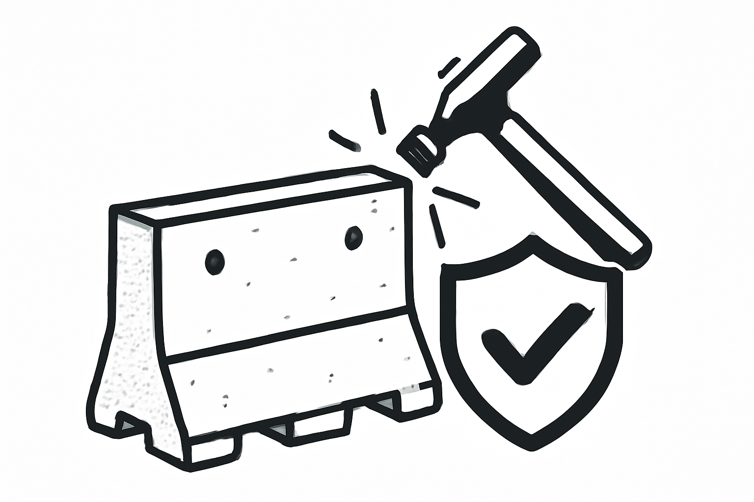 Road Safety Concrete Barrier Superior Durability​